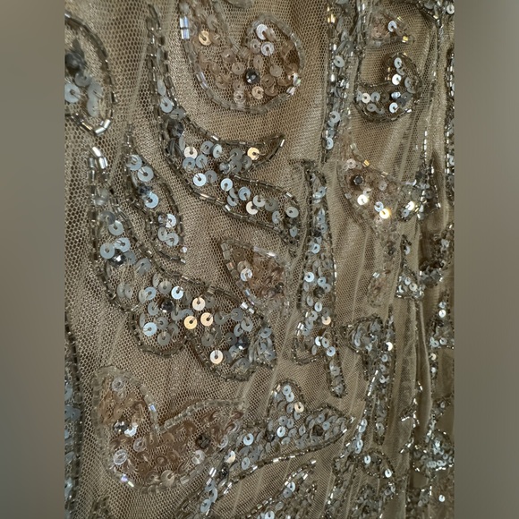 👗 NWT! Mac Duggal Sequin & Bead Long Sleeve Dress - Picture 8 of 15